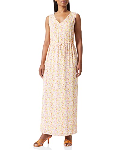 VERO MODA Sukienka damska VMEASY SL Tank Maxi Dress R1 WVN GA, Snow White/Aop:cille, L