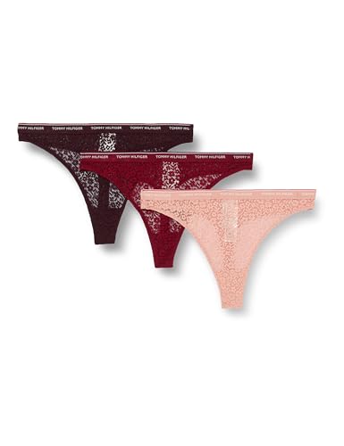 Tommy Hilfiger Stringi damskie, Rouge/Ultra/Guava/Des Sky/Burg, M