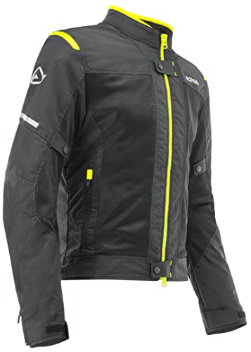 Acerbis Ramsey Vented kurtka męska, czarny/neonowy / żółty, 3XL