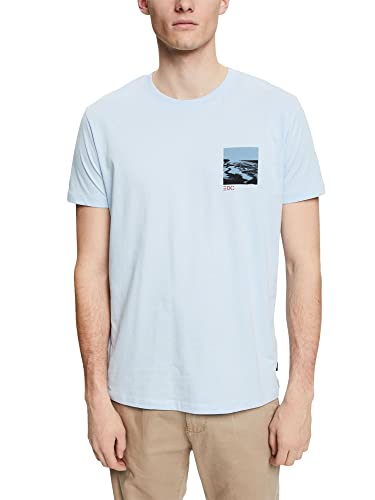 edc by ESPRIT Męski T-shirt, 440/jasnoniebieski, S