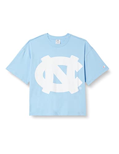 Champion Damska koszulka Legacy College Boxy S/S, Niebieskie światło dla niemowląt, S