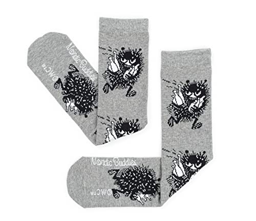 Stinky`s Getaway męskie skarpety Moomin Socks, szare skarpety męskie, szary, 40-45 EU