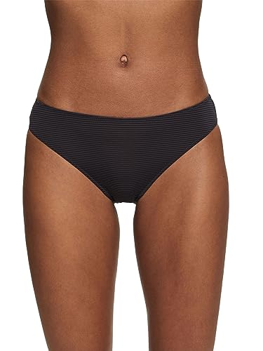 ESPRIT Damskie figi Jaquard Stripe RCS Brief, ciemnoszary, 34