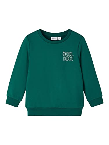 NAME IT Bluza chłopięca Nmmtoms Sweat Box Bru, Forest Biome, 92