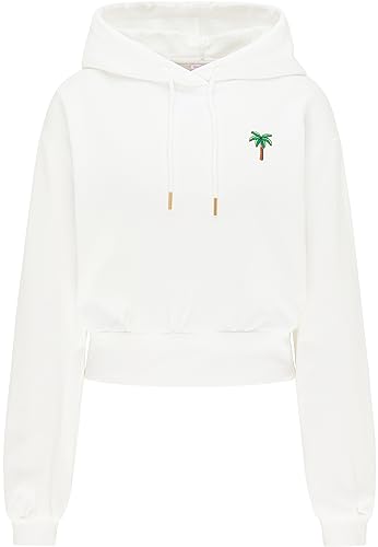 ocy Damska bluza z kapturem 82733705, biała wełna, XXL, biały (wollweiss), XXL
