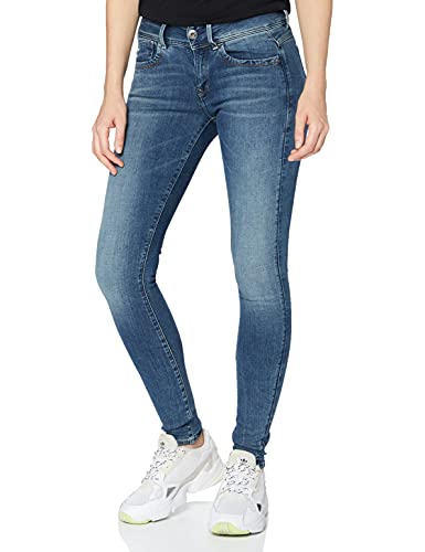 G-STAR RAW Lynn Mid Waist Super Skinny dżinsy damskie, niebieski (Faded Blue 9136-a889), 23W x 36L