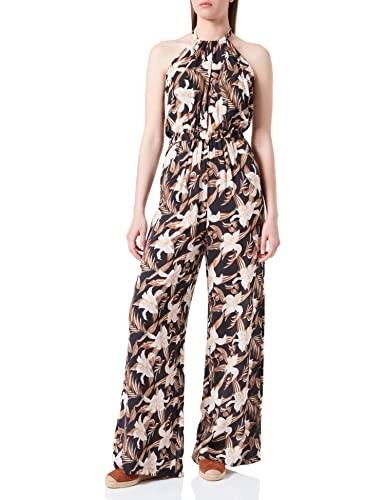 Women'secret 5543347 Długi Kombinezon Damski, Czarny, L