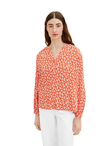 TOM TAILOR Damski Bluzka 1035244, 31119 - Red Floral Design, 42