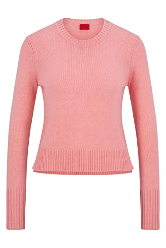 HUGO Damska bluza Sbasa Knitted, jasny różowy, 677, XS
