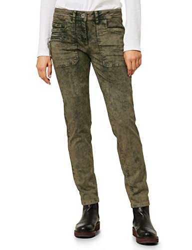 CECIL Damskie spodnie jeansowe B375762 Slim, Curry Yellow, W30/L32, Curry Yellow, 30W / 32L