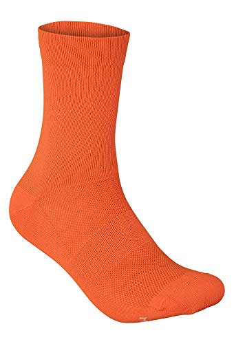 POC Skarpety Fluo Mid, Fluorescencyjny pomarańczowy, Small