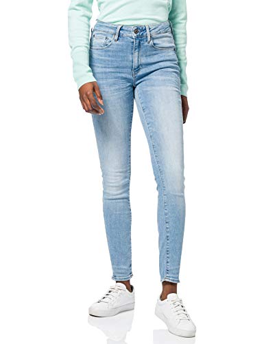 G-STAR RAW 3301 High Waist Skinny Jeans Dżinsy damskie, Niebieski (Lt Indigo Aged D05175-8968-8436), 24W / 30L