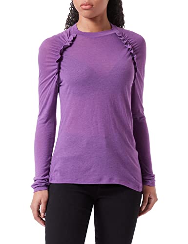 Sisley Koszulka damska, L/S 3XY4L200D, fioletowa, 1Y1, XS