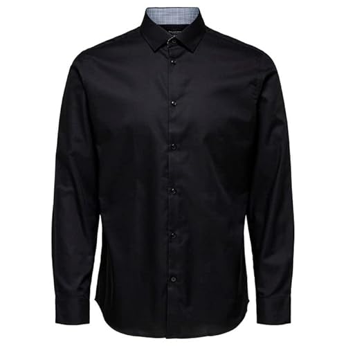 SELECTED HOMME Koszula męska slim fit, czarny, XS