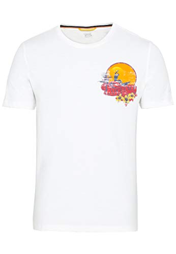 camel active Koszulka męska z rękawami do łokci, biały T14, 5XL