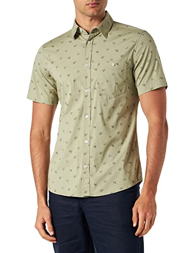 s.Oliver Męska koszula z krótkim rękawem, Zielony 78a1, M