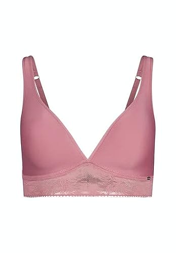Skiny Damski biustonosz formowany Micro Lace, Foxglove pink, Regular, Foxglove Pink, 80A