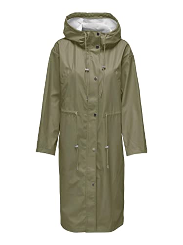 ONLY Onlrene Marie Long Raincoat Cc OTW płaszcz przeciwdeszczowy, aloes, XS
