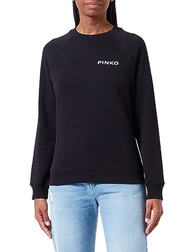 Pinko Burza Bluza Damska Koszulka z długim rękawem Bez kołnierza, Z99_nero Limousine, XL