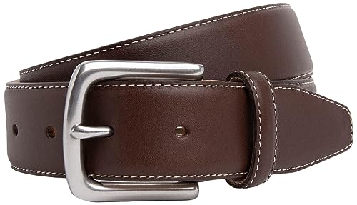 Hackett London Pasek męski ecru Stich, Brązowy (brązowy), 30