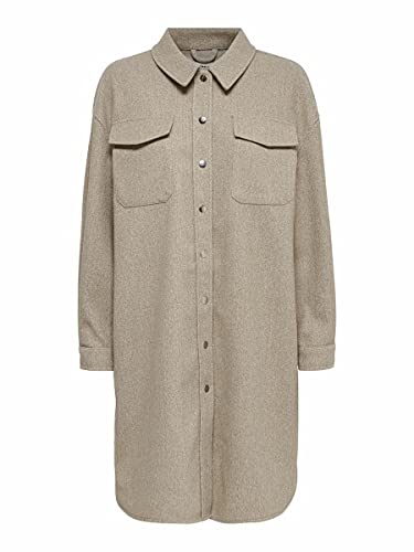 ONLY Koszula damska Longline Loose Fit, Sand, L