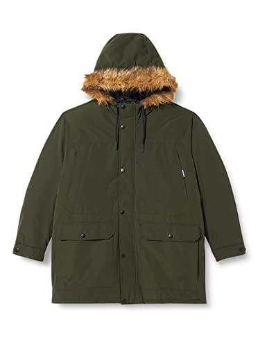 JACK&JONES PLUS Jjwinner Parka Fur Ps kurtka męska, rodzynka, 6XL