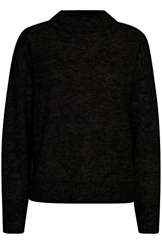 ICHI Damski sweter IHKAMARA LS3, 194008/czarny, L