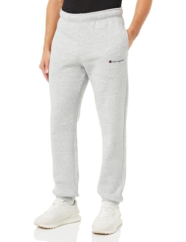 Champion Legacy Authentic Pants-Script Logo Powerblend Fleece elastyczny kombinezon spodnie męskie, Grigio Melange, L