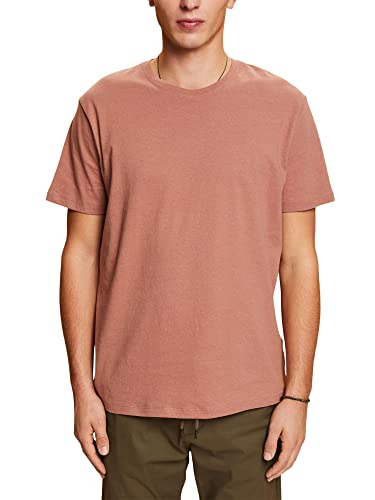 edc by ESPRIT Męski T-shirt 043CC2K314, 675/DARK Old PINK, S, 675/Dark Old Pink, S