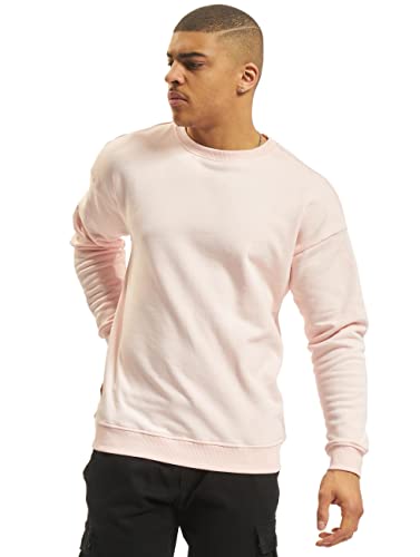 Urban Classics Męska bluza dresowa z okrągłym dekoltem, sweter z szerokimi ściągaczami dla mężczyzn w wielu kolorach, rozmiary XS-5XL, różowy (Pink 185), XS
