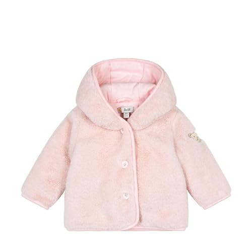 Steiff Dziewczęca kurtka polarowa z kapturem, Barely Pink, 80 cm