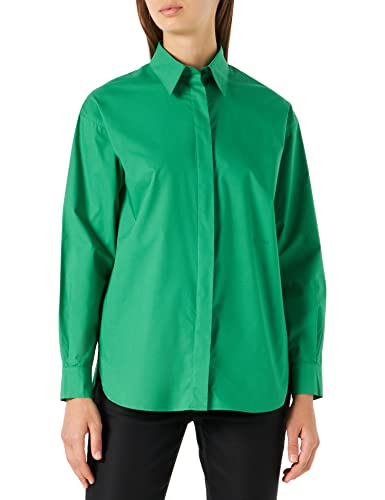 PINKO Damska koszula Bridport 2 popelina, Xa6_zielony trawnik angielski, 38 cm