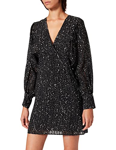 Sisley Sukienka damska, Black & White Print 66u, 32