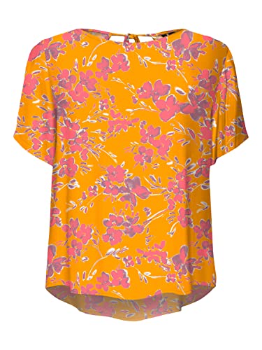 Vero Moda Vmmenny Ss Top damski WVN Ga, Radiant Yellow/Aop: Mille, S