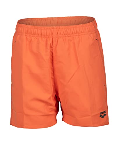 Arena Boys' Beach Boxer Solid R Swim Trunks Unisex-dla dzieci i młodzieży, nípola-asphalt, 8-9 anni