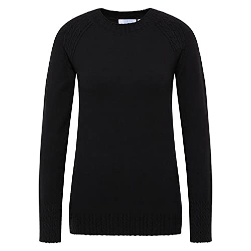 usha BLUE LABEL Damski sweter z dzianiny fenia, czarny, XL/XXL, czarny, XL-XXL