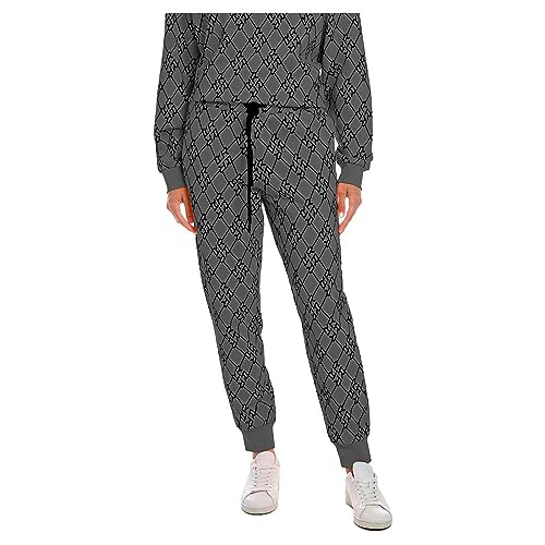 Replay Spodnie damskie W8057B w luźnym stylu, 040 Grey Black, XL (DE), 040 Grey Black, XL