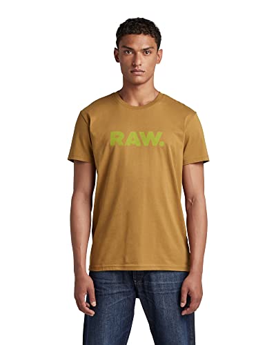 G-STAR RAW t-shirt męski, brązowy (Oxide Ocre 336-1329), S