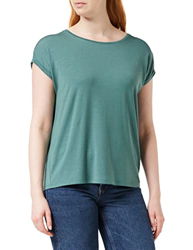 Vero Moda Vmava Plain Ss Top Ga Noos Koszulka Kobiety, North Atlantic, XL