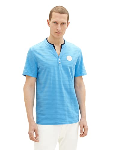 TOM TAILOR Koszulka męska 1036346, 18395-Rainy Sky Blue, M, 18395 – Rainy Sky Blue, M