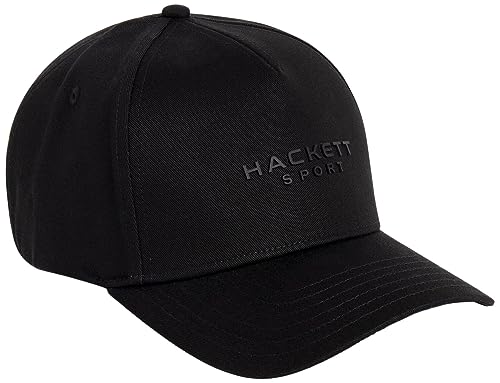Hackett London Męska czapka sportowa Hs Ess Sig, czarny (czarny), Rozmiar uniwersalny