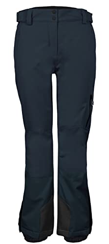 Killtec Damskie spodnie funkcyjne/spodnie narciarskie z zabezpieczeniem krawędzi i osłoną przeciwśnieżną KSW 138 WMN SKI PNTS, Petrol, 42, 38868-000
