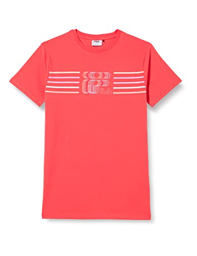 FILA Dziewczęca sukienka z logo Salussola Graphic, Cayenne, 134/140 cm