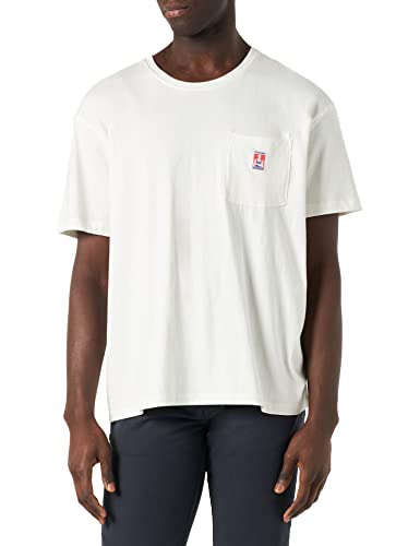 Wrangler Koszulka męska Casey Jones Pocket Tee T-Shirt, Wornwhite (średnia), biały, M