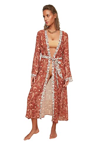 Trendyol Szalik damski wzorzysty Kimono i Kaftan, Wiele kolorów, L