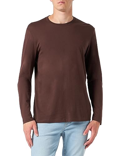HUGO T-shirt męski, Dark Brown201, S