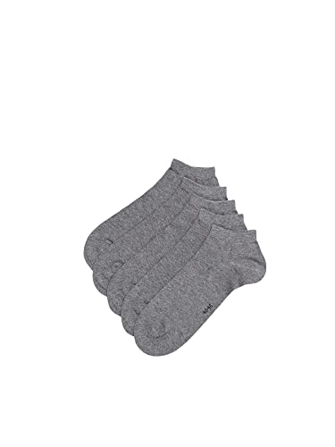 ESPRIT Mężczyźni Skarpety do trampek Solid 5-Pack M SN Bawełna krótkie jednokolorowe 5 Pak, Szary (Light Grey Melange 3390), 46-50