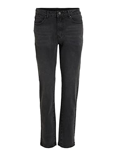 Vila jeansy damskie stray, czarny denim, 34W / 32L