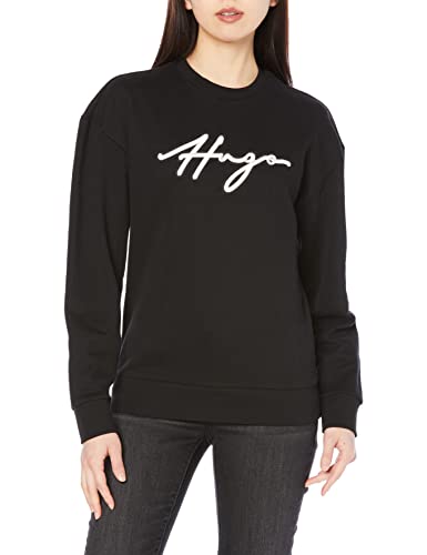 HUGO Damska bluza Easy Crew Black 1, M