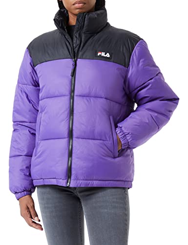 FILA Damska kurtka Sandia Puff Jacket, ultra fioletowo-czarna, L